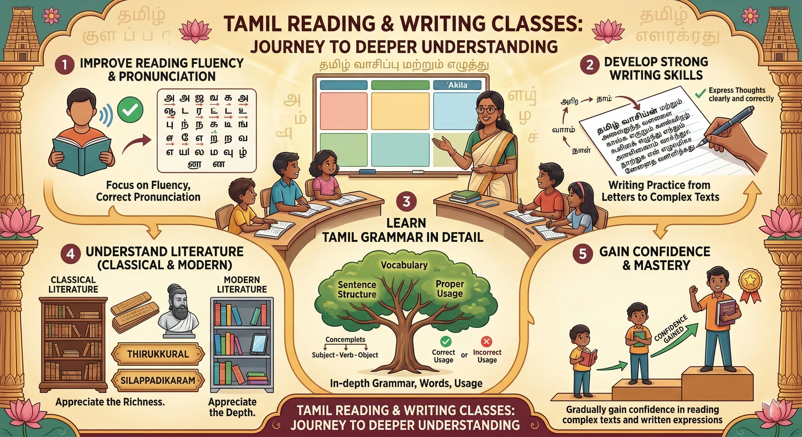 Tamil Reading and Writing Banner